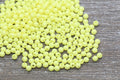 4mm Lemon Yellow Acrylic Spacer Beads