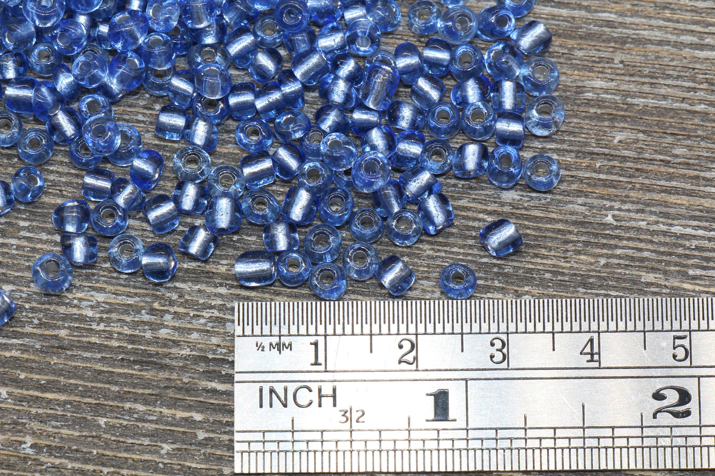 Transparent Glass Beads with Silver Lined, 4mm 6/0 Glass Round Beads, Royal Blue Trans Seed Beads, Rocailles Beads, Beading Supplies #1220