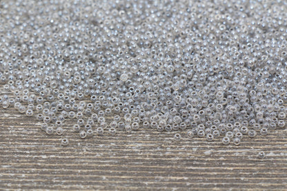 2mm Gray Creamy Seed Beads, 2mm 12/0 Glass Round Seed Beads, Glossy Gray Seed Beads, Round Beads, Beading Supplies #1309