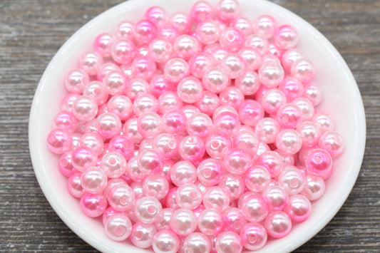 8mm Mermaid Ombre Pearls Beads, Faux Pearls Beads, Chunky Beads, Imitation Pearl Beads, Gumball Beads, Bubblegum Beads, #157