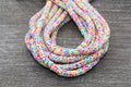 6mm multicolored speckled heishi beads for bracelets and DIY jewelry