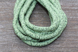 6mm green speckled heishi beads for bracelets and DIY jewelry