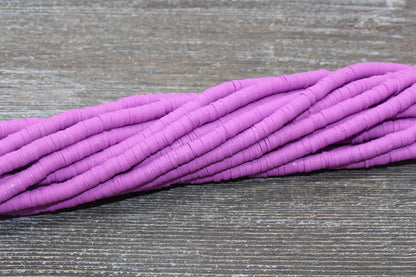 6mm Mulberry Heishi Beads, Polymer Clay Disc Beads, African Disc Beads, Vinyl Heishi, 16 inch Strand #72