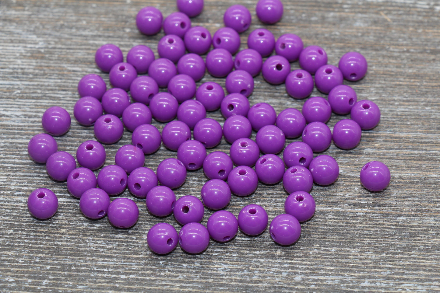 8mm Mulberry Purple Gumball Beads, Round Acrylic Loose Beads, Bubblegum Beads, Chunky Beads, Bubble Gum Beads, Smooth Round Beads #99