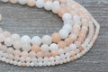 pink aventurine beads, stone beads for bracelets