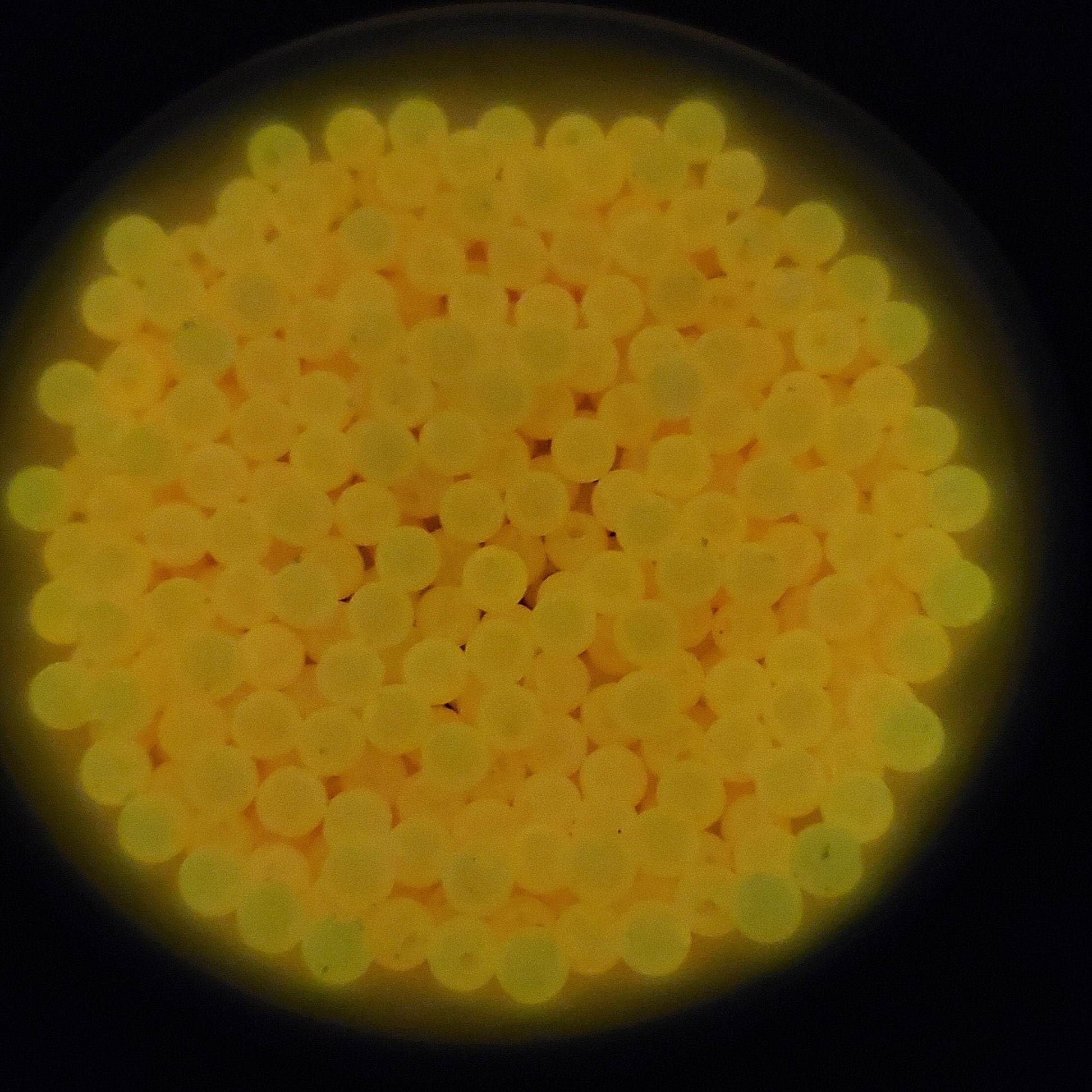 6mm Glow in Dark Orange Gumball Beads, Round Acrylic Loose Beads, Bubblegum Beads, Chunky Beads, Smooth Plastic Round Beads #1326