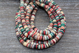 6mm multicolored mixed color heishi beads for bracelets and DIY jewelry