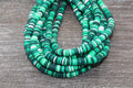 6mm multicolored green white mixed color heishi beads for bracelets and DIY jewelry