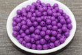 8mm Mulberry Purple Acrylic Gumball Beads