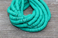 8mm green heishi beads for bracelets and DIY jewelry
