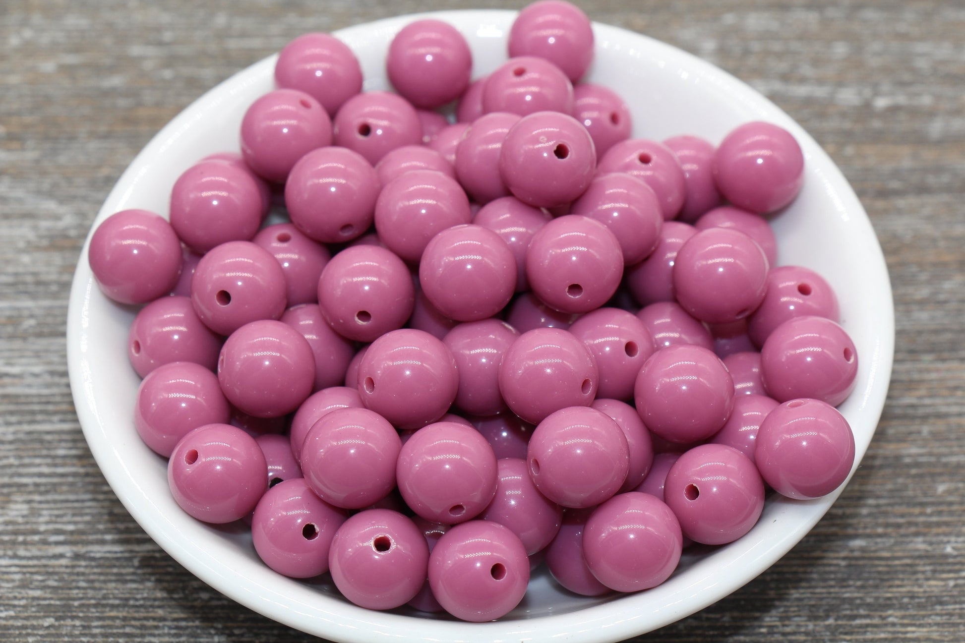 12mm Turkish Rose Gumball Beads, Round Acrylic Loose Beads, Bubblegum Beads, Chunky Beads, Smooth Plastic Round Beads #1370