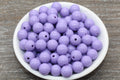 12mm Purple Acrylic Gumball Beads