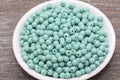 6mm Dusty Green Acrylic Gumball Beads