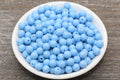 8mm Dusty Blue Acrylic Gumball Beads
