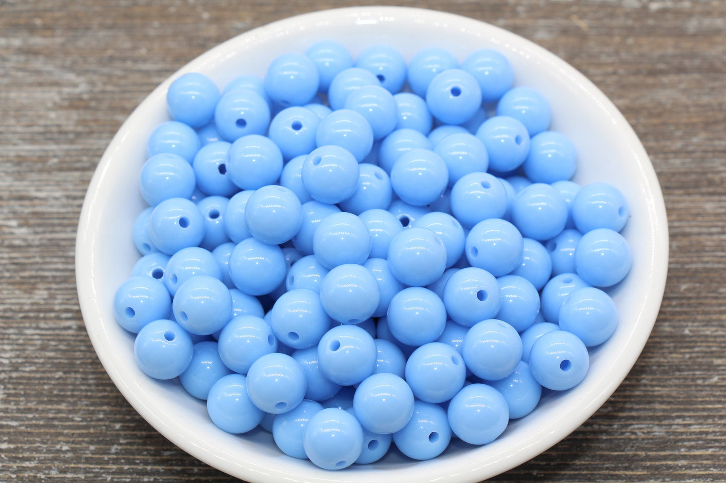 10mm Blue Gumball Beads, Round Acrylic Loose Beads, Bubblegum Beads, Chunky Beads, Bubble Gum Beads, Smooth Plastic Round Beads #1391