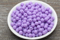 8mm Light Purple Acrylic Gumball Beads