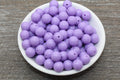 12mm Light Purple Acrylic Gumball Beads