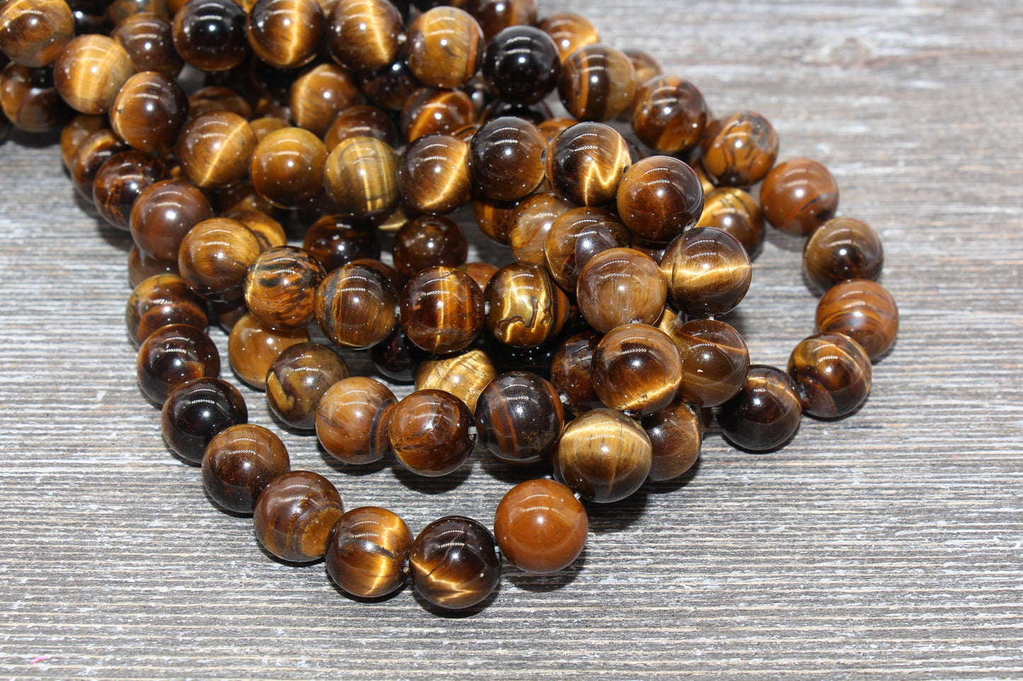Tiger Eye Beads, Gemstone Round Beads, Size 4mm 6mm 8mm 10mm 12mm, Full Strand 15.5 inch #74