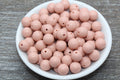 12mm Brown Orange Acrylic Gumball Beads