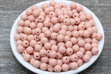 8mm Brown Orange Gumball Beads, Round Acrylic Loose Beads, Bubblegum Beads, Chunky Beads, Bubble Gum Beads, Smooth Plastic Round Beads #1404