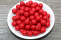 12mm Red Acrylic Gumball Beads