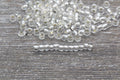 5mm gold transparent glass seed beads for bracelets