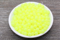 8mm Glow in the Dark Yellow Acrylic Gumball Beads