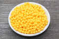 6mm Golden Yellow Acrylic Gumball Beads