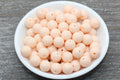 12mm Light Peach Acrylic Gumball Beads