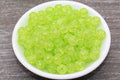 10mm Light Green Crackle Acrylic Gumball Beads