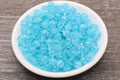 8mm Light Blue Crackle Acrylic Gumball Beads