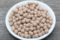 8mm Burlywood Brown Acrylic Gumball Beads