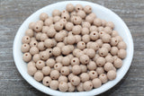 8mm Burlywood Brown Gumball Beads, Brown Round Acrylic Loose Beads, Bubblegum Beads, Chunky Beads, Bubblegum Beads, Smooth Round Beads #1379