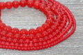 red jade beads, stone beads for bracelets