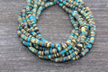4mm multicolored heishi beads for bracelets and DIY jewelry