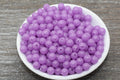 8mm Glow in the Dark Purple Acrylic Gumball Beads