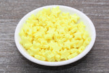 Yellow Star Beads, Yellow Acrylic Star Beads, Plastic Star Beads #1481