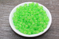 8mm Light Green Crackle Acrylic Gumball Beads