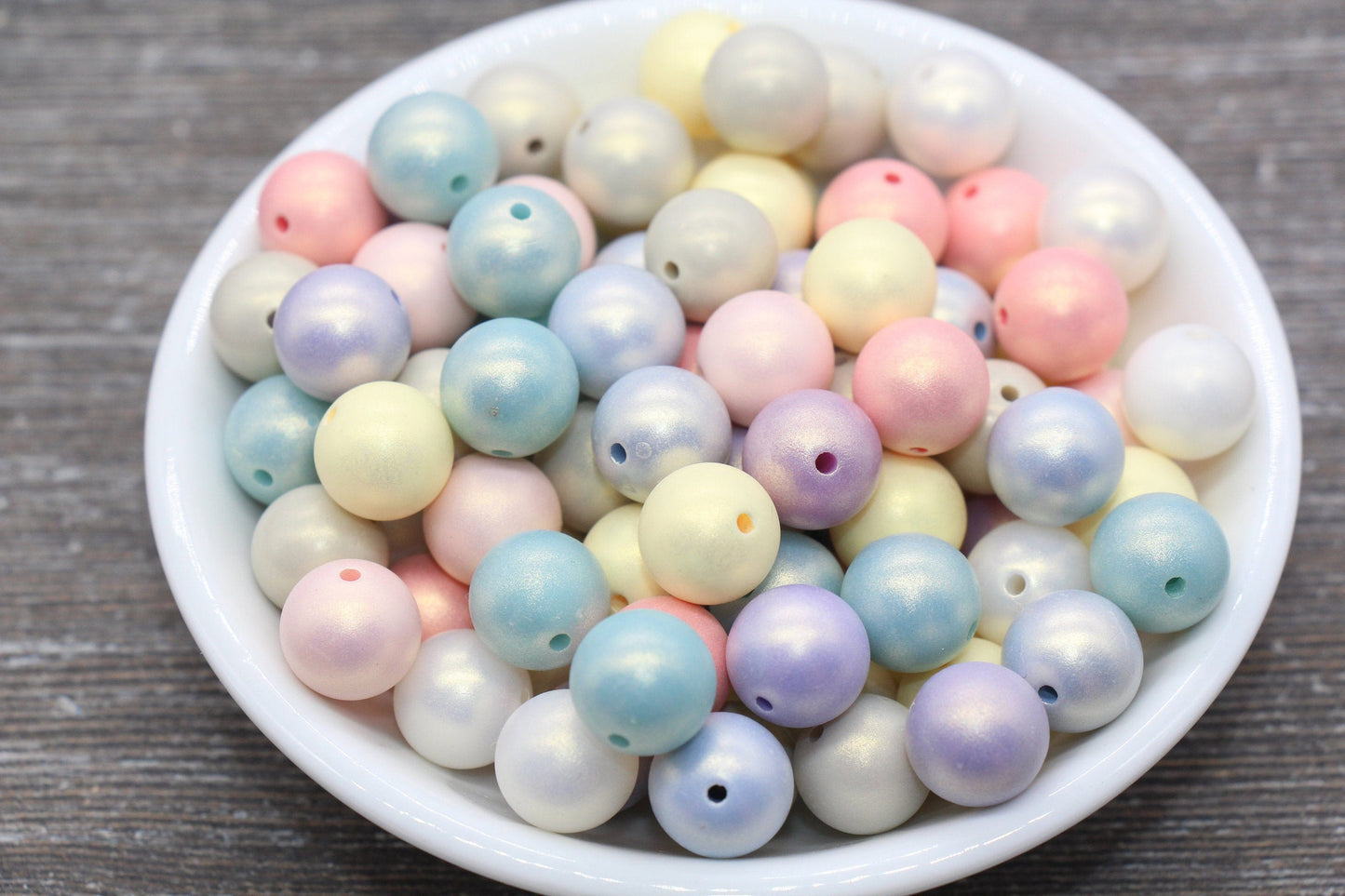 12mm Multicolored Shimmer Gumball Beads, Round Acrylic Loose Beads, Bubblegum Beads, Chunky Beads, Round Plastic Beads #1556