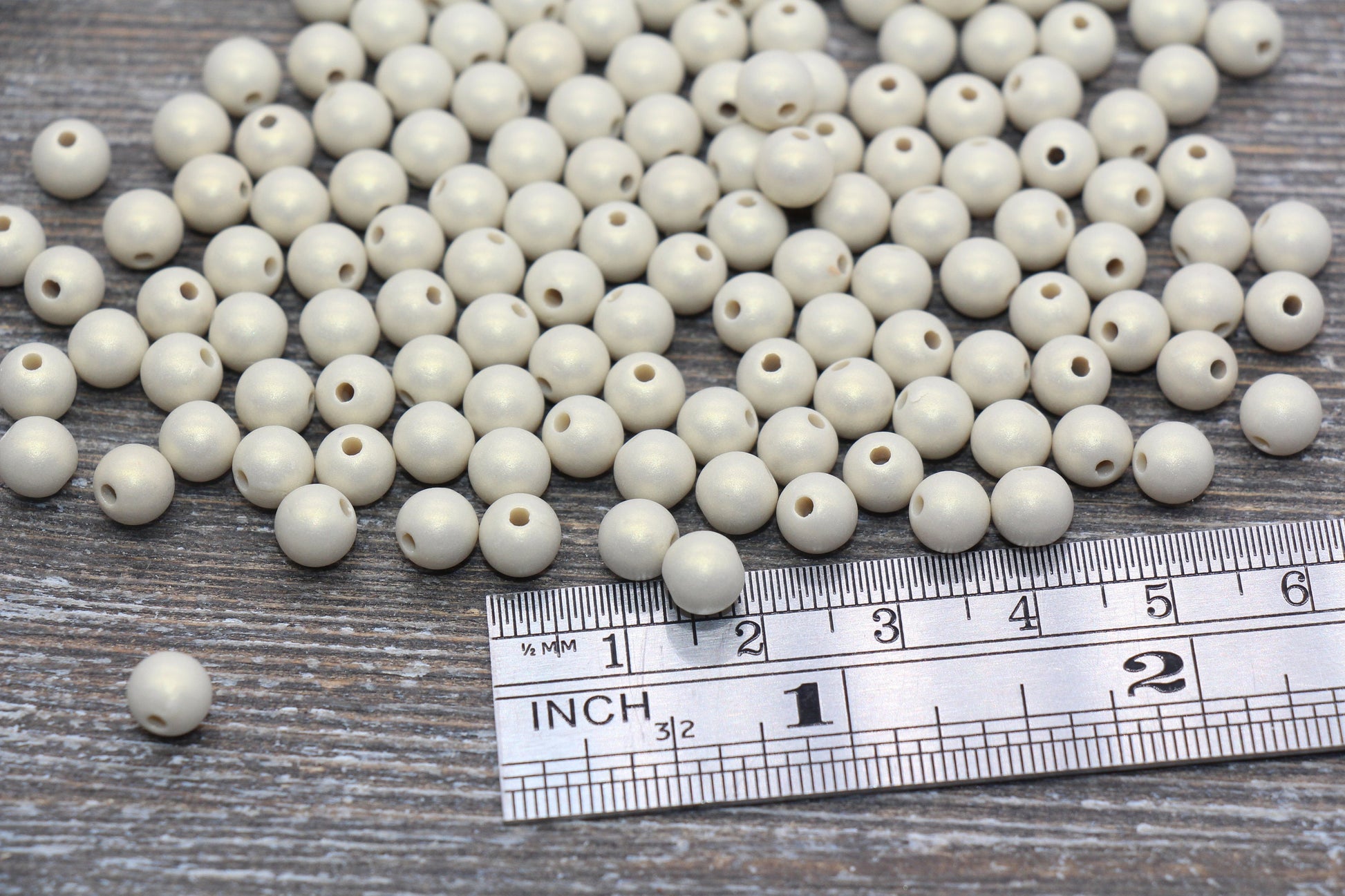 6mm Champagne Shimmer Gumball Beads, Round Acrylic Loose Beads, Bubblegum Beads, Chunky Beads, Round Plastic Beads #1568