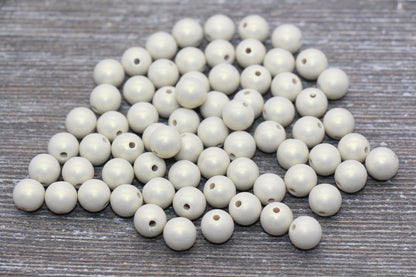 8mm Champagne Shimmer Gumball Beads, Round Acrylic Loose Beads, Bubblegum Beads, Chunky Beads, Smooth Round Plastic Beads #1569