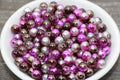 8mm Mermaid Ombre Faux Pearl Acrylic Beads #1587