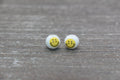 10mm colorful smiley face beads, ceramic emoji beads, main photo
