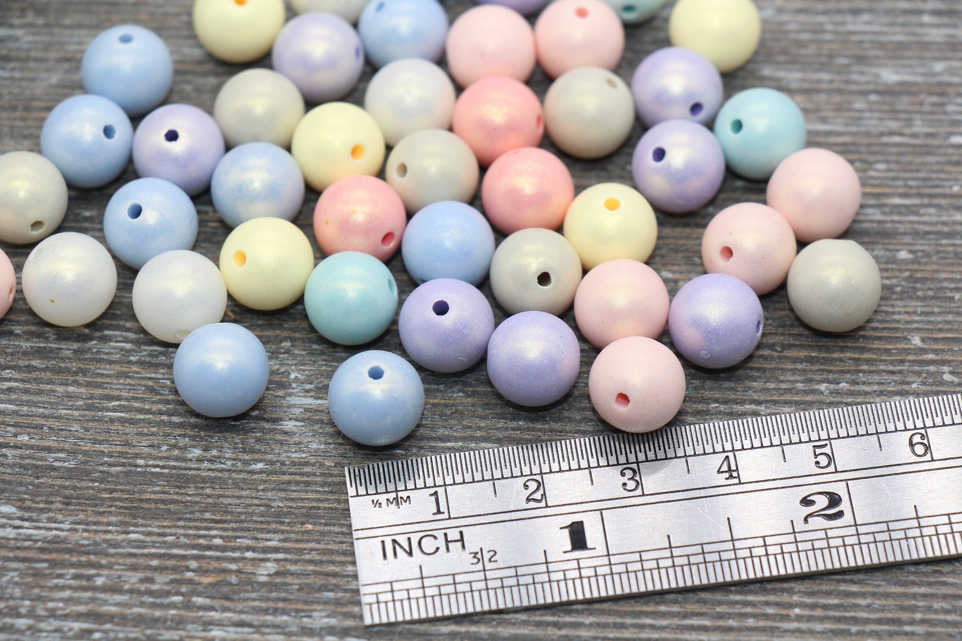 10mm Multicolored Shimmer Gumball Beads, Round Acrylic Loose Beads, Bubblegum Beads, Chunky Beads, Gumball Beads, Smooth Plastic Beads #1555 - Yourdiysupply