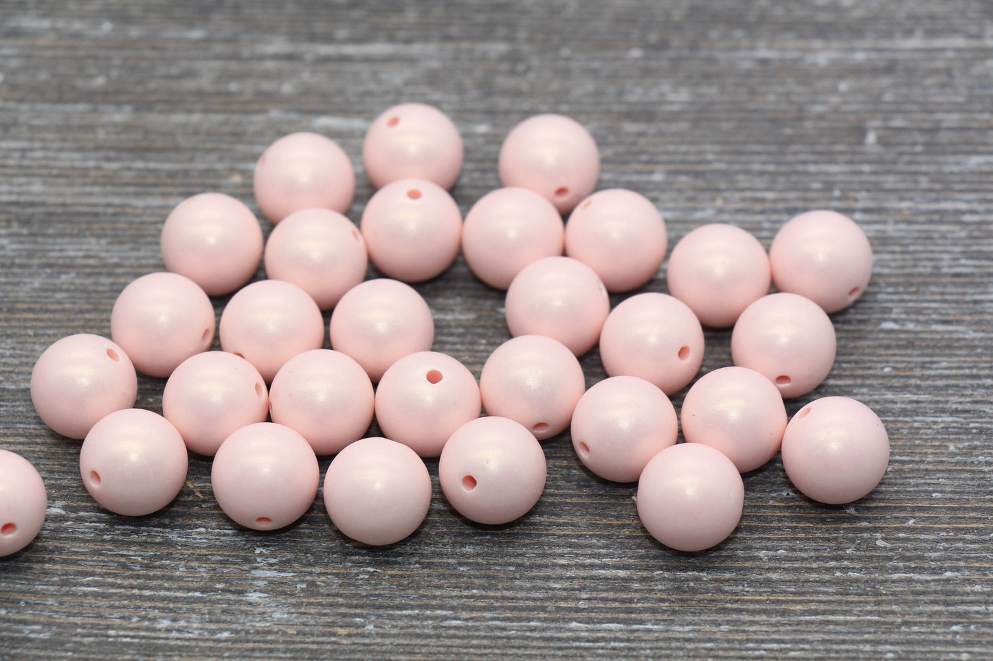 12mm Pink Shimmer Gumball Beads, Round Acrylic Loose Beads, Bubblegum Beads, Chunky Beads, Round Plastic Beads #1557