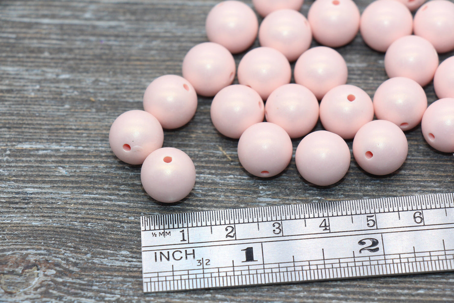 12mm Pink Shimmer Gumball Beads, Round Acrylic Loose Beads, Bubblegum Beads, Chunky Beads, Round Plastic Beads #1557