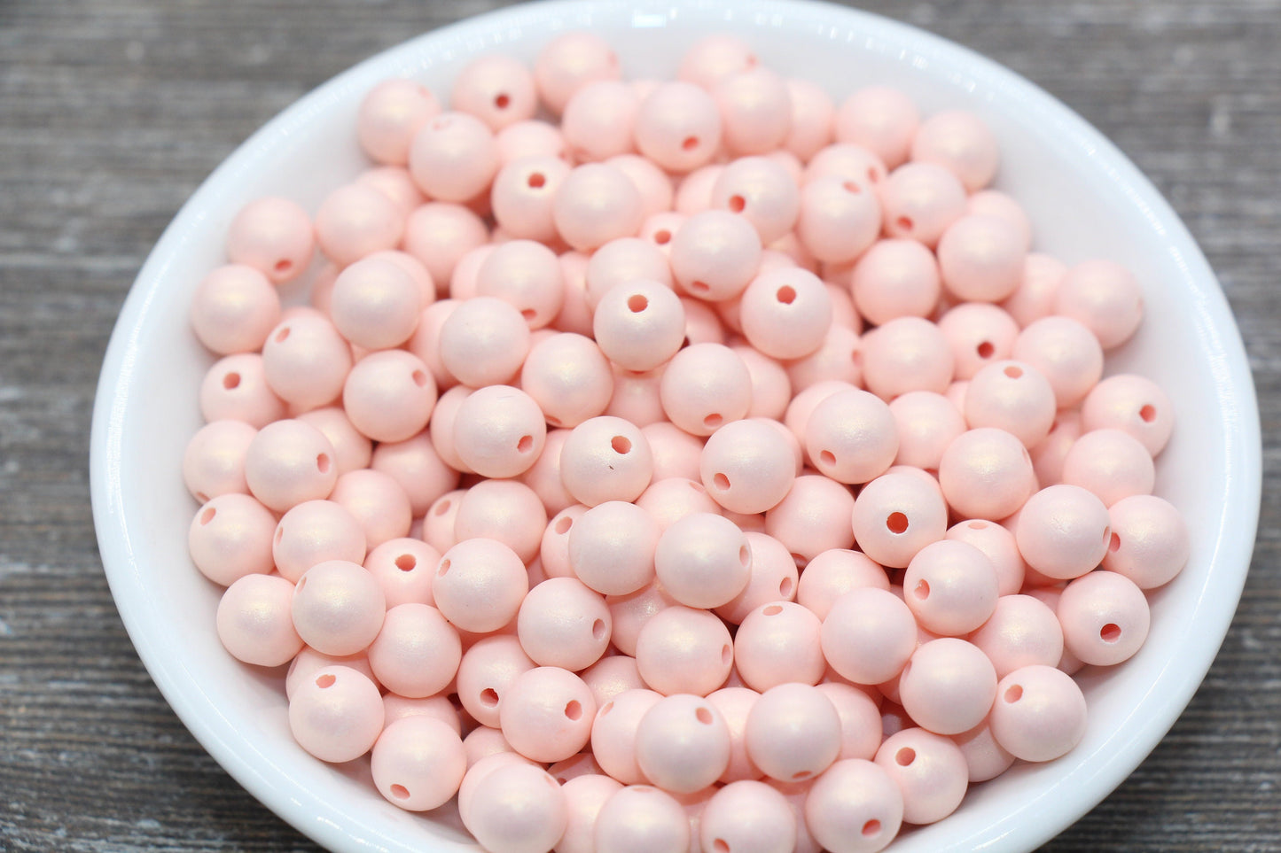 8mm Pink Shimmer Gumball Beads, Round Acrylic Loose Beads, Bubblegum Beads, Chunky Beads, Smooth Round Plastic Beads #1559