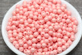 6mm Peach Shimmer Acrylic Gumball Beads