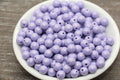 8mm Lavender Shimmer Acrylic Gumball Beads
