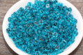 7mm Blue Acrylic Letter Beads #1617